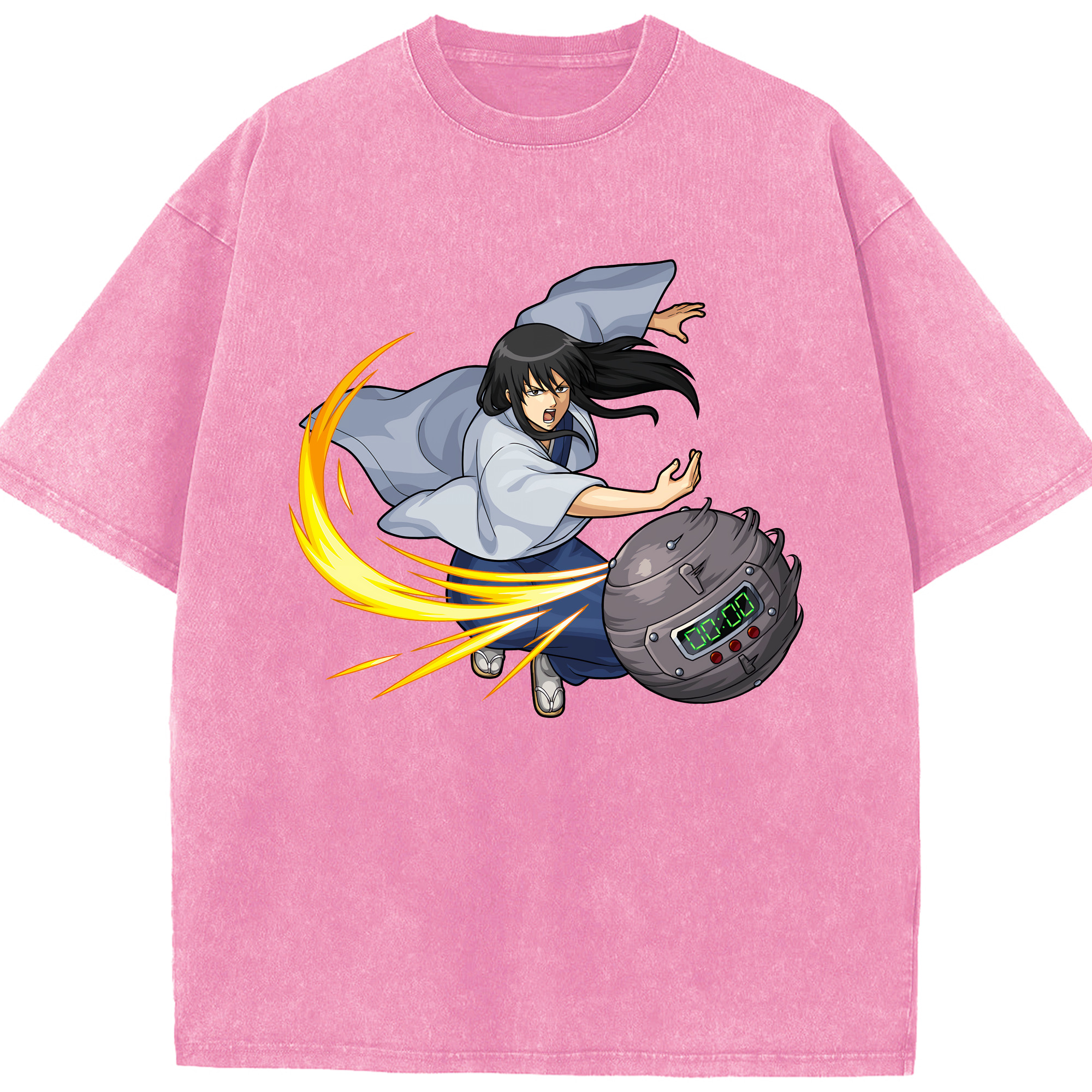 （画像用） ぎんたま 坂田銀時（さかたぎんとき） 神楽 志村新八（しむら しんぱち） GINTAMA Sakata Gintoki Kagura Shimura Shinpachi 綿100% ヴィンテージ風 半袖Tシャツ（フロントプリント）